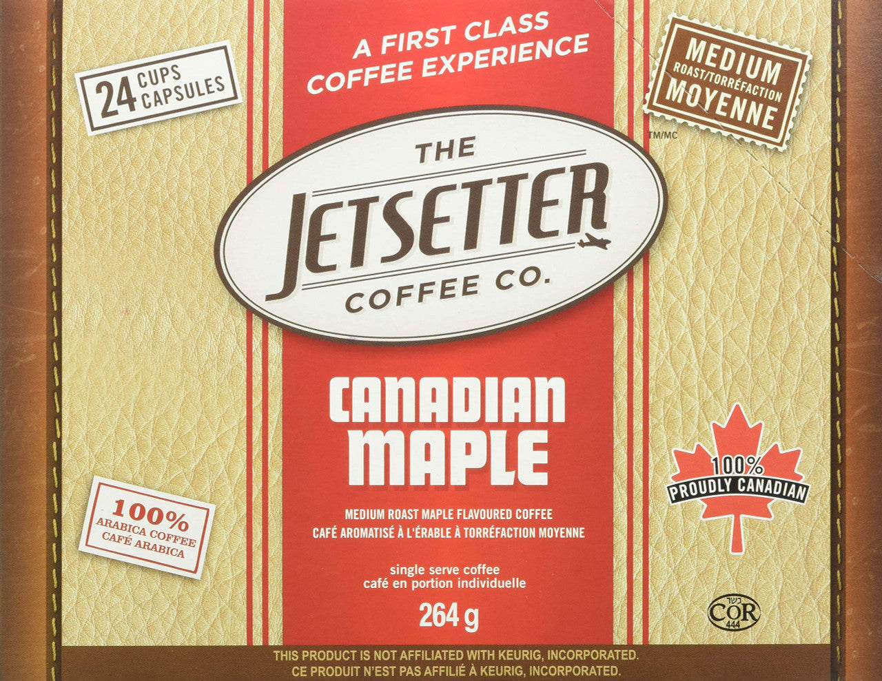 Jetsetter Coffee Company Canadian Maple, 24 Count, Keurig, {Imported from Canada}